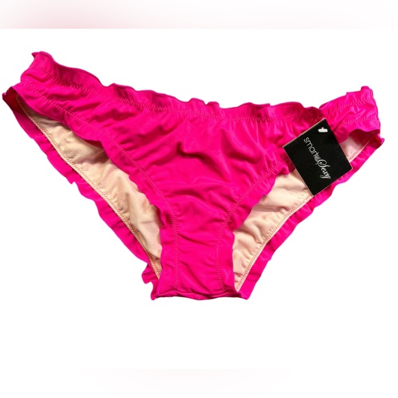 SMART & SEXY low rise hot pink very cheeky hipster bikini bottom size small  NWT - Picture 1 of 3